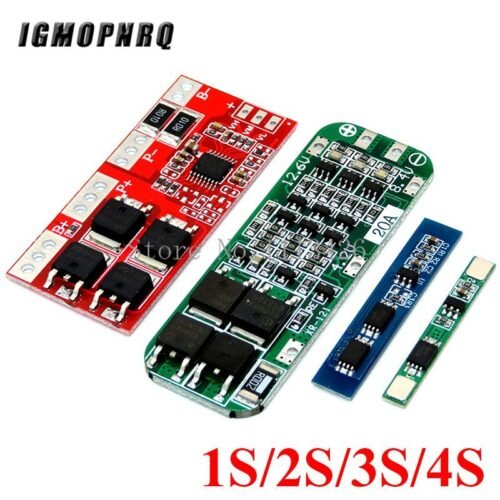 Contrôleur de Charge BMS Li-ion – Versions 1S, 2S, 3S, 4S (20A)
